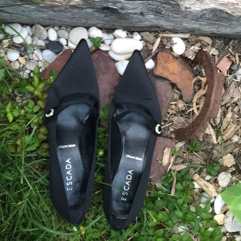 Escada, black pump heel size 36.5